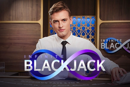 Mesa de Infinite Blackjack com lugares ilimitados